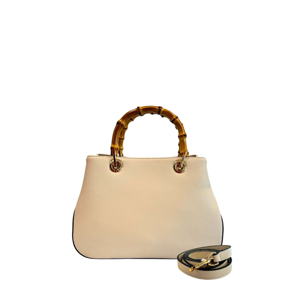 Twinset Beige PU Damen Handtasche
