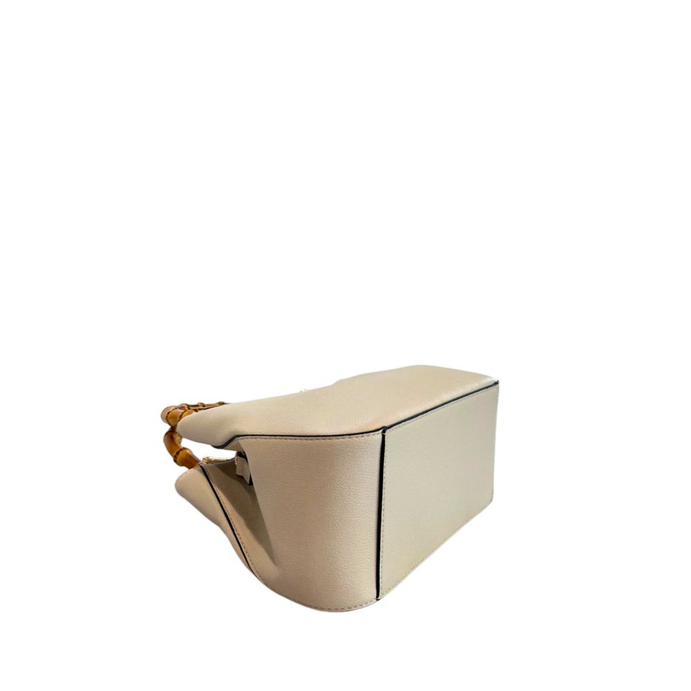 Twinset Beige PU Damen Handtasche