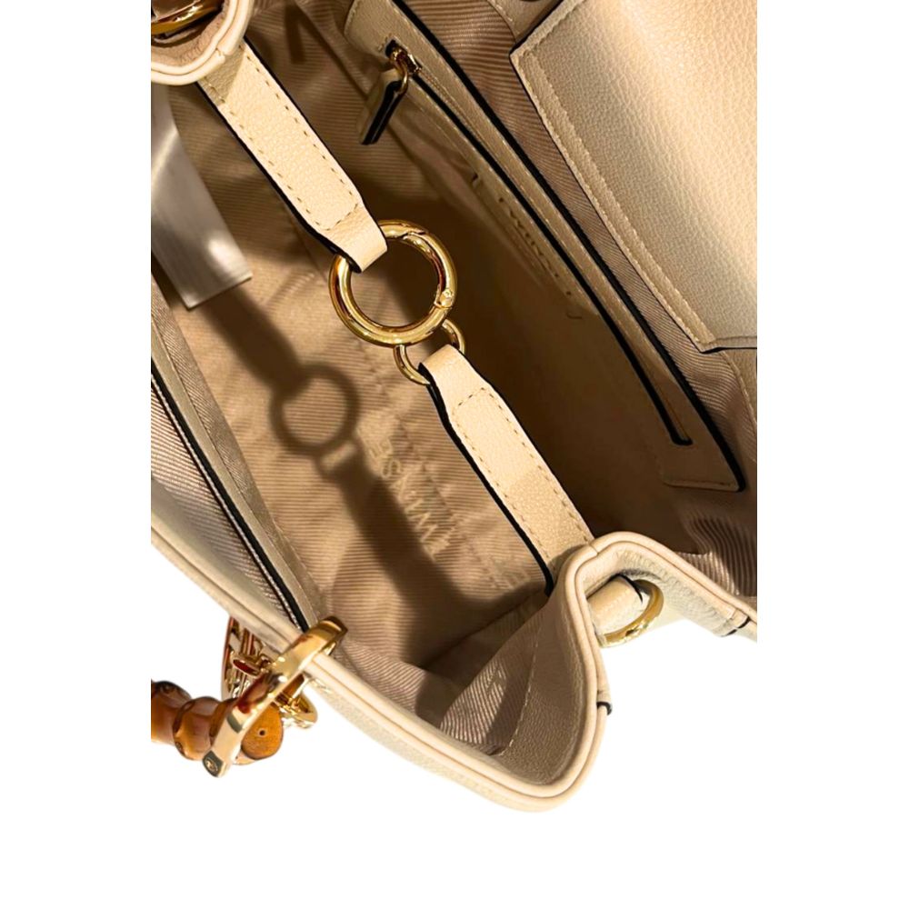 Twinset Beige PU Damen Handtasche