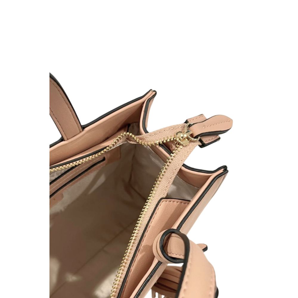 Twinset Damenhandtasche aus pinkfarbenem PU