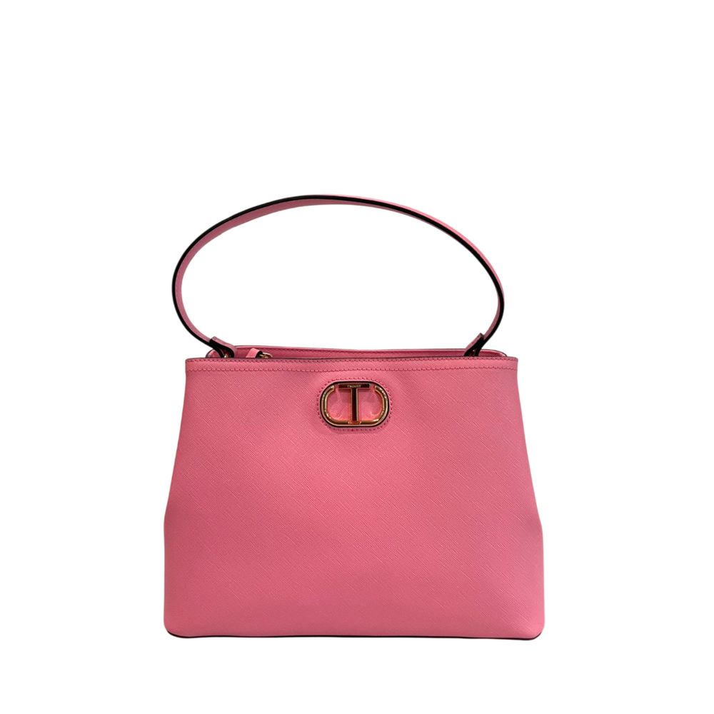 Twinset Damenhandtasche aus pinkfarbenem PU