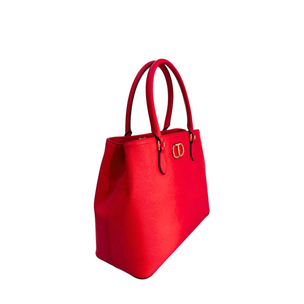 Twinset Weiße Damenhandtasche aus PU