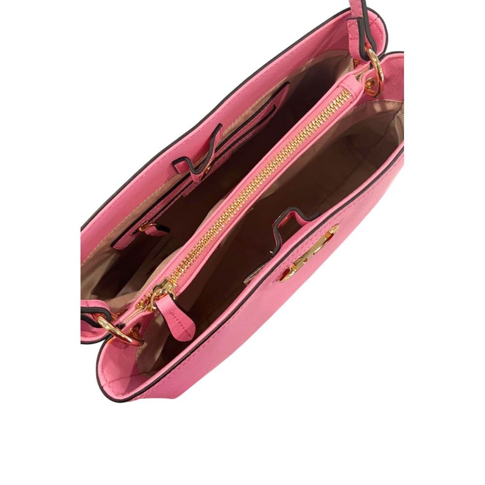 Twinset Damenhandtasche aus pinkfarbenem PU