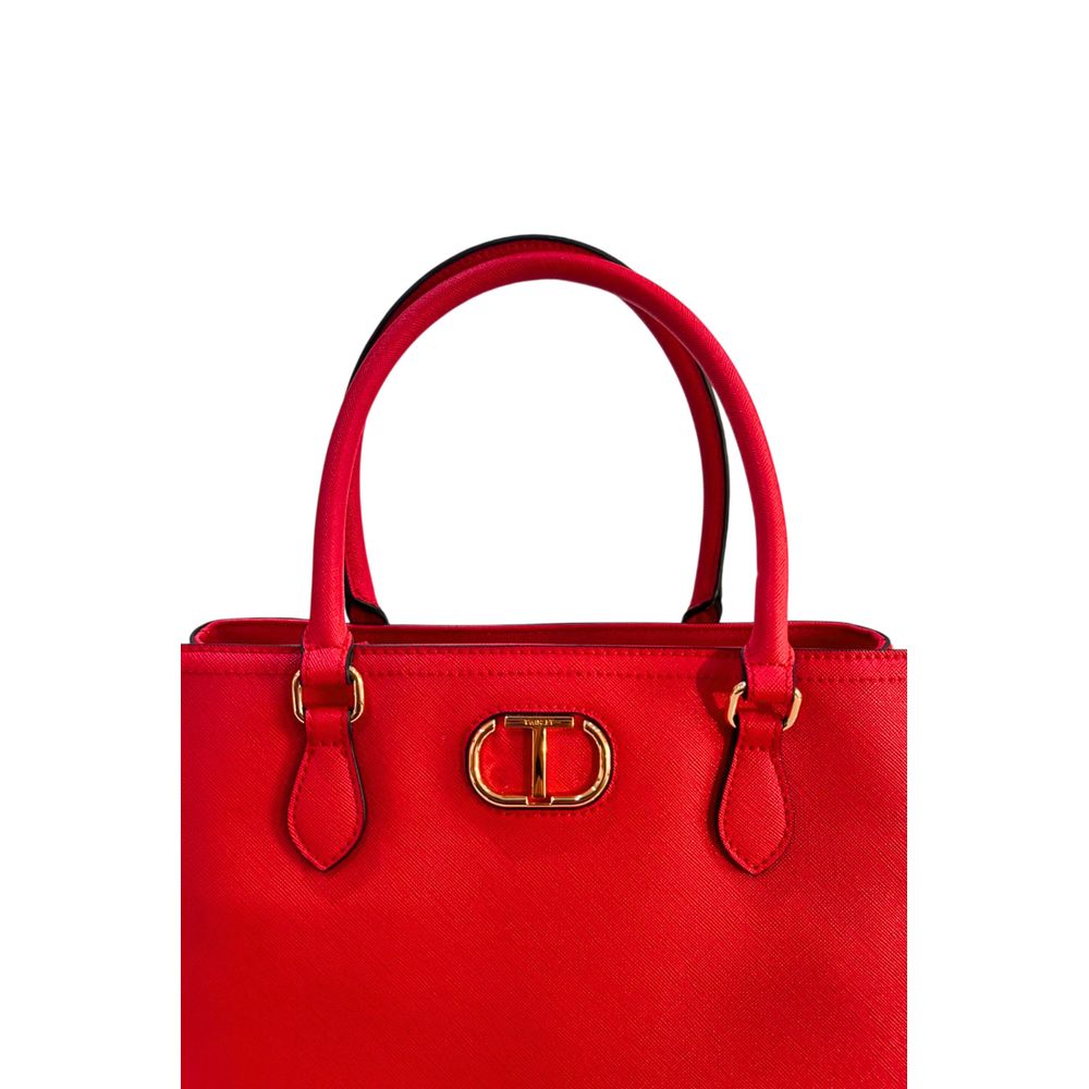 Twinset Weiße Damenhandtasche aus PU
