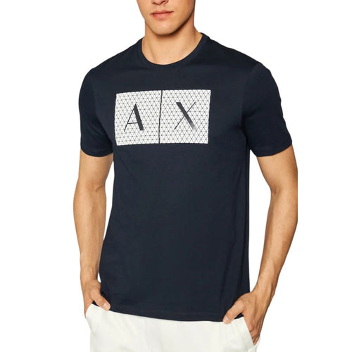 Armani Exchange Weißes Herren-T-Shirt aus Baumwolle