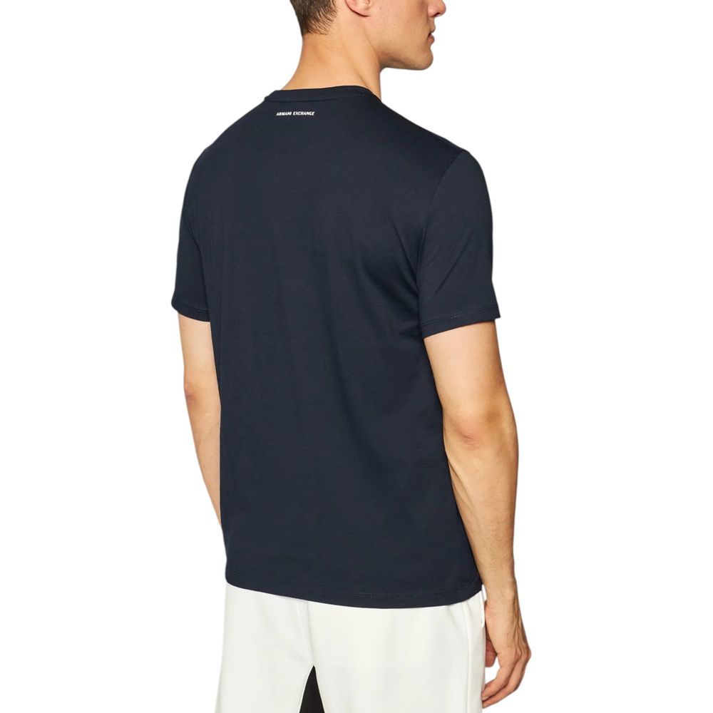 Armani Exchange Weißes Herren-T-Shirt aus Baumwolle