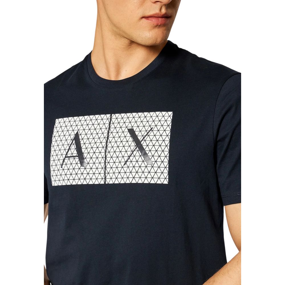 Armani Exchange Weißes Herren-T-Shirt aus Baumwolle