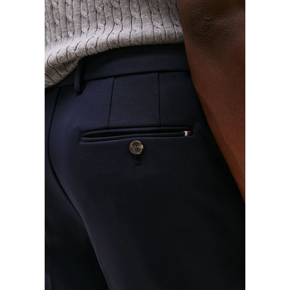 Tommy Hilfiger Blaue Anzughose aus recyceltem Polyester