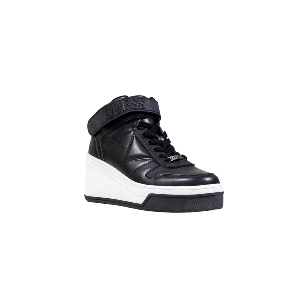 Guess Plateau-Sneaker aus schwarzem Polyethylen – Stilvoll & Modern.