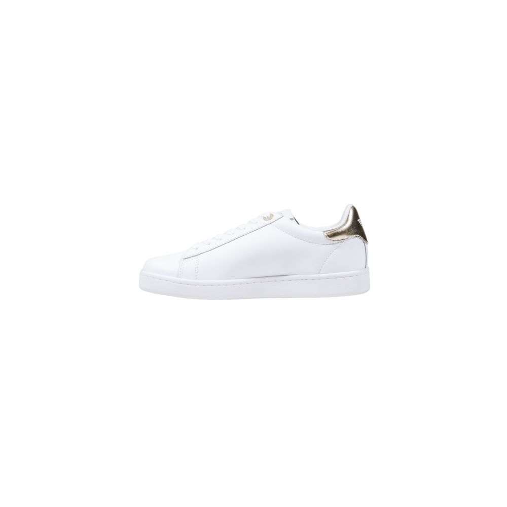 EA7 Emporio Armani Weiße Low-Top-Sneaker aus Leder