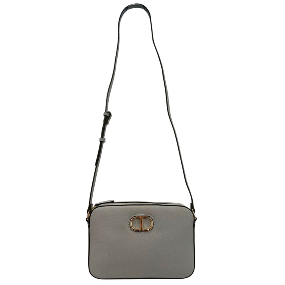 Twinset Damen-Umhängetasche aus blauem PU