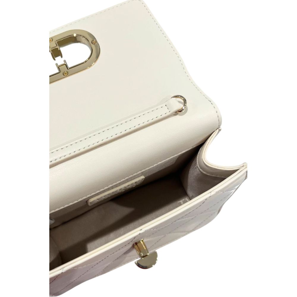 Twinset Beige PU Damen Umhängetasche