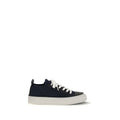 Brunello Cucinelli Blaue Low-Top-Sneaker aus Baumwolle