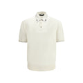 Dolce & Gabbana Beige Silk Polo Shirt