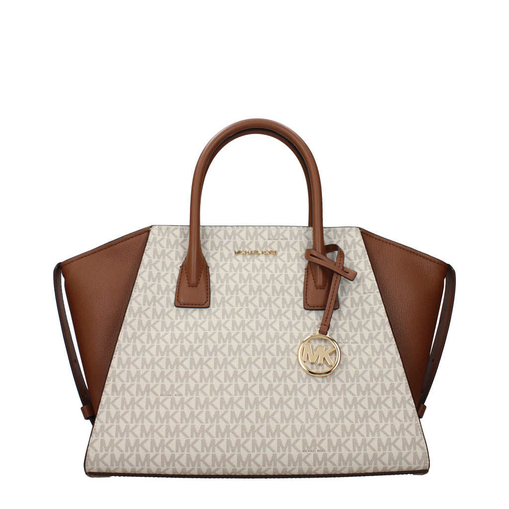 Beige Stoff-Handtasche