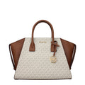 Beige Stoff-Handtasche