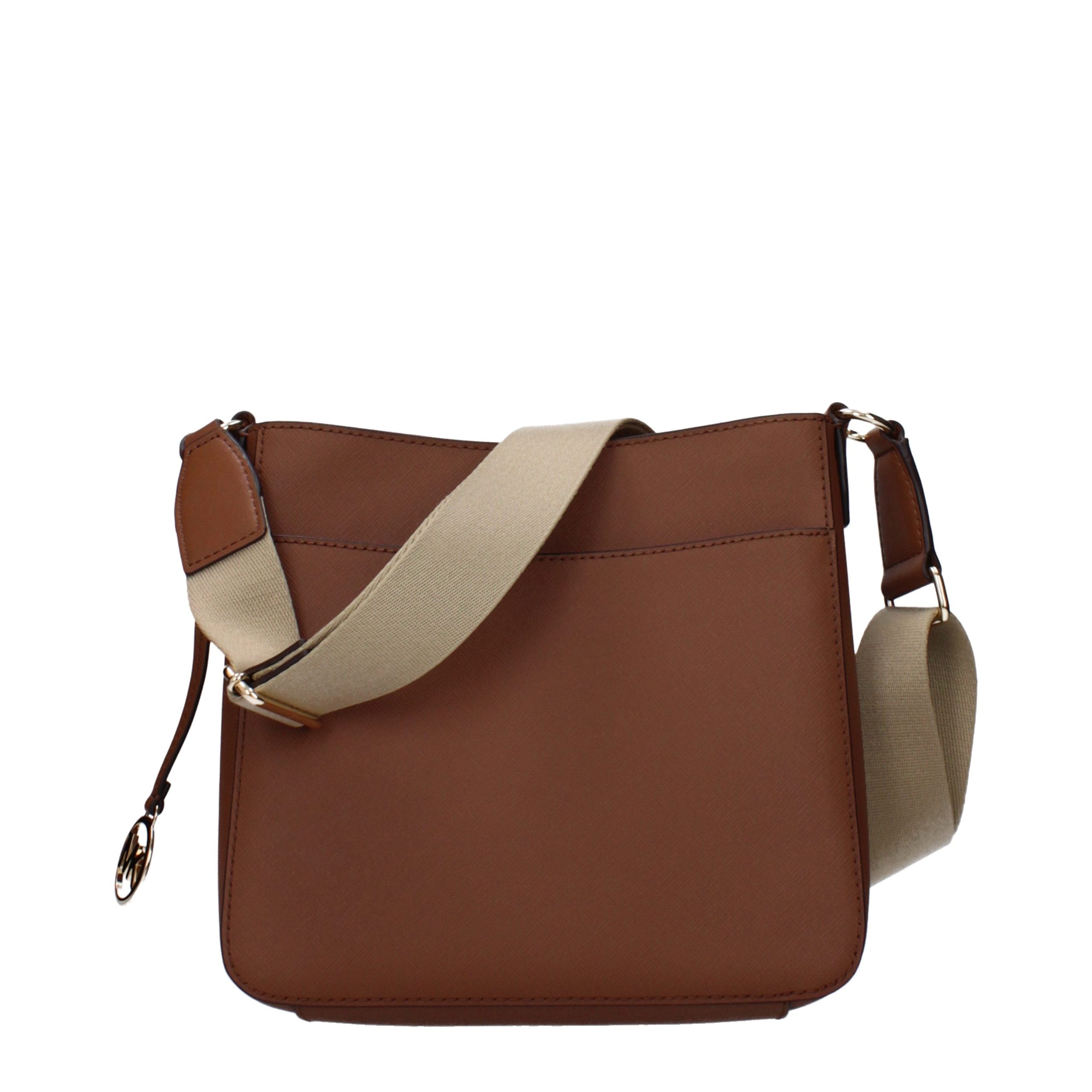 Braune Leder Schultertasche