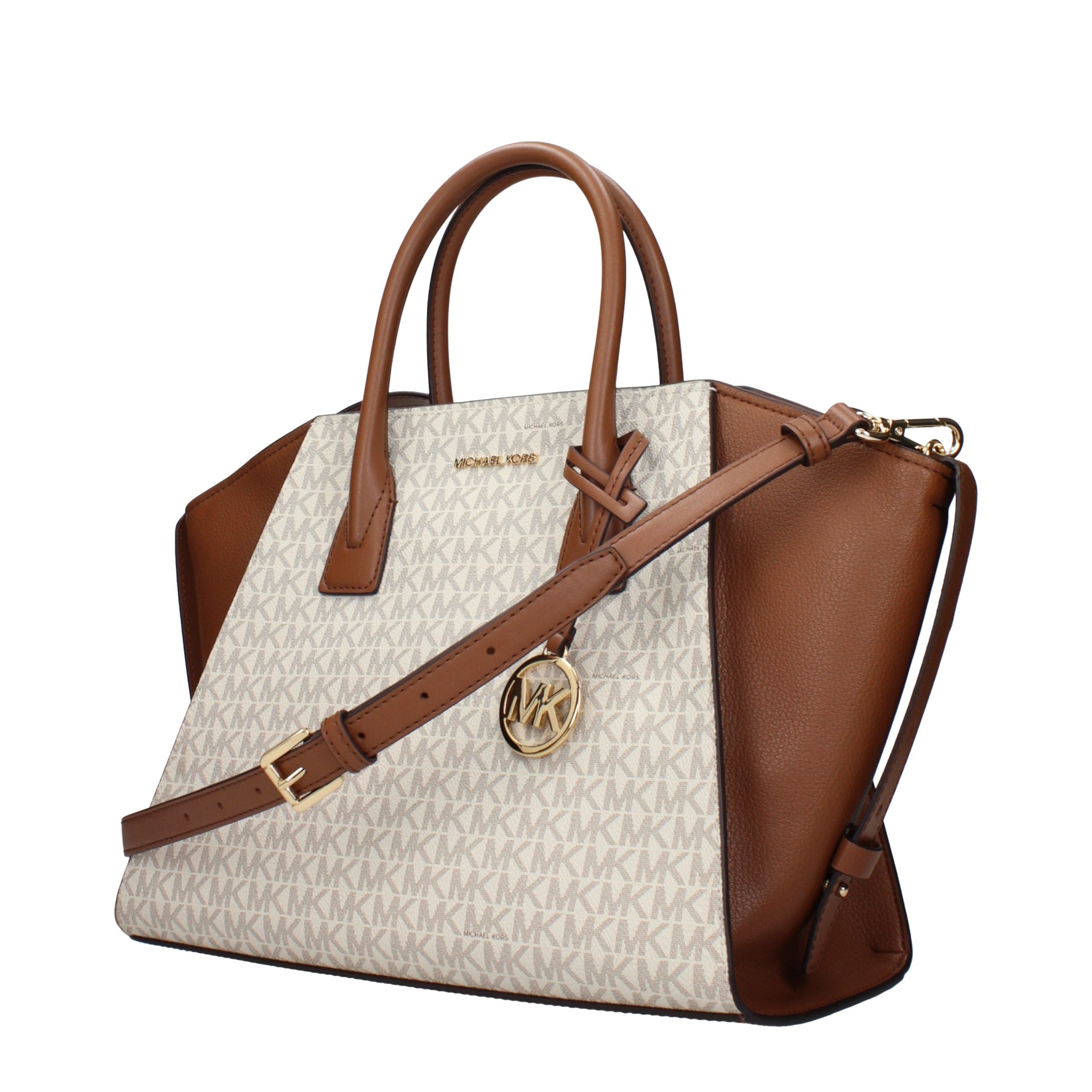 Beige Stoff-Handtasche