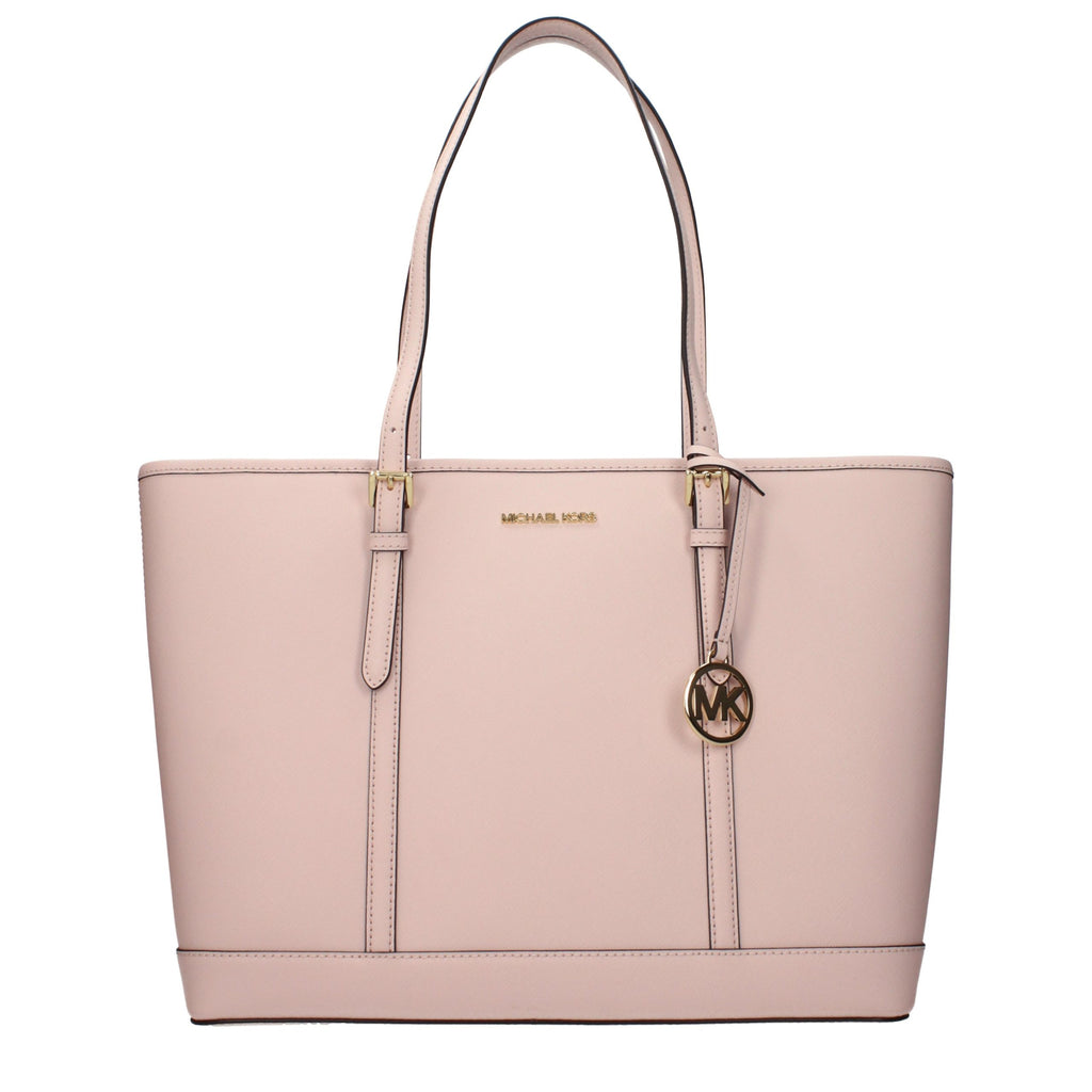 Schultertasche aus pinkfarbenem Leder