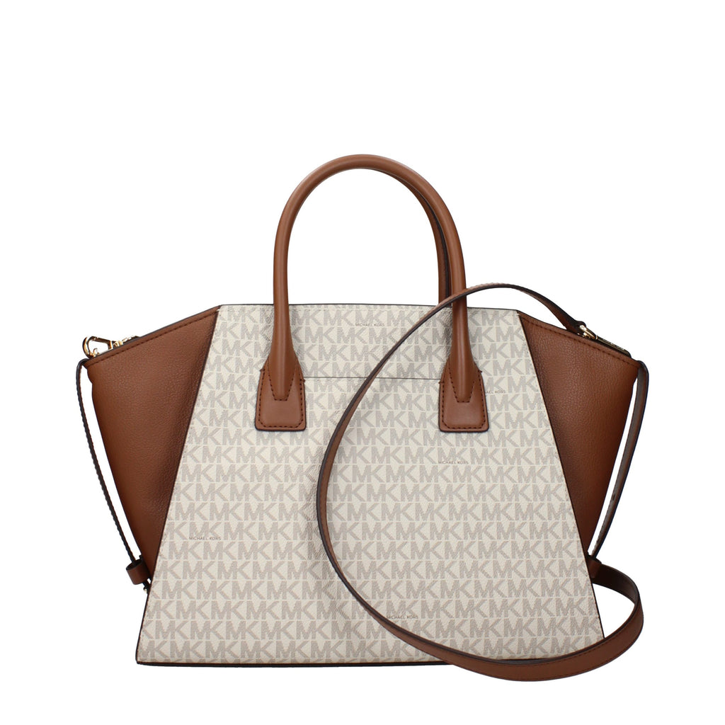 Beige Stoff-Handtasche