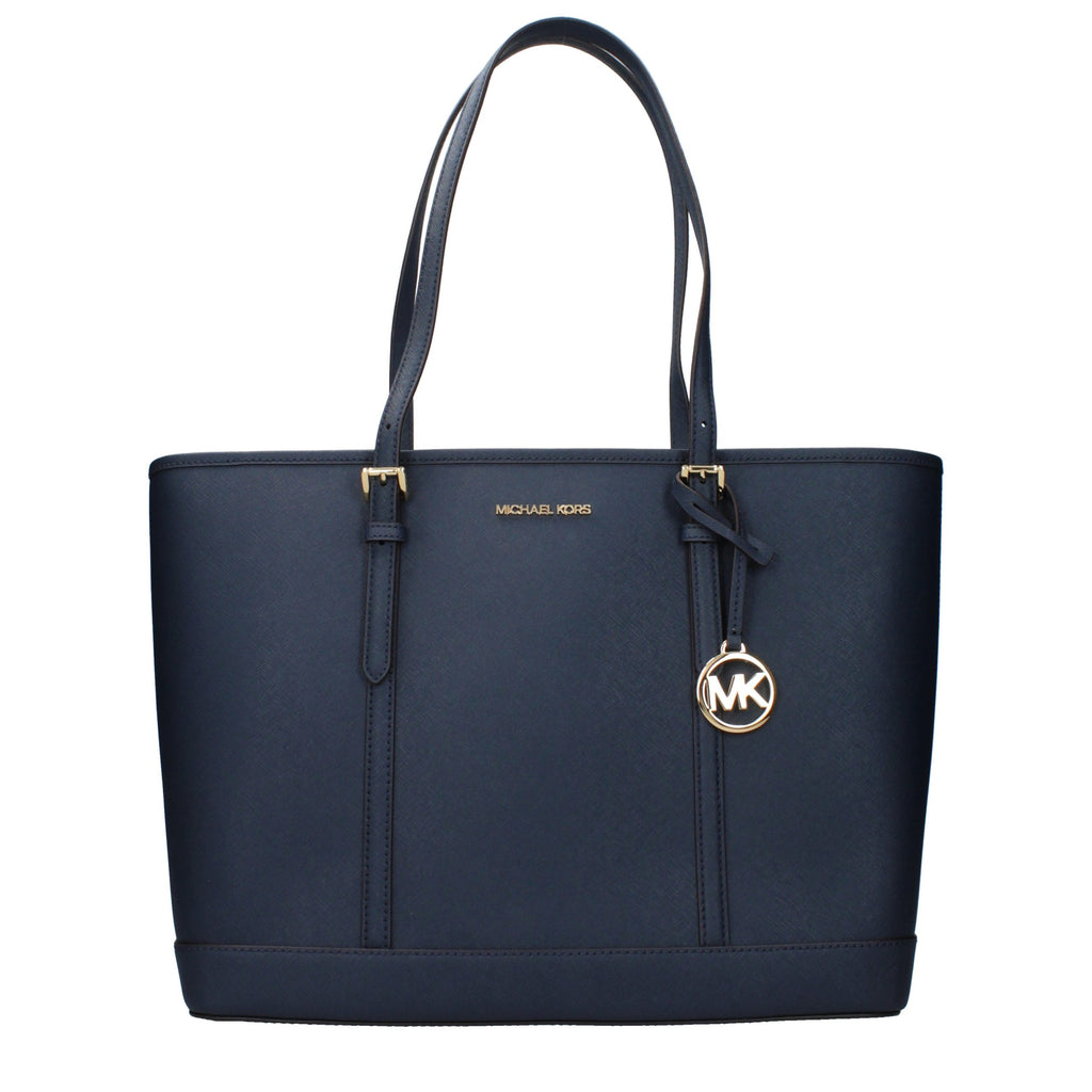 Michael Kors Schultertasche aus blauem Leder