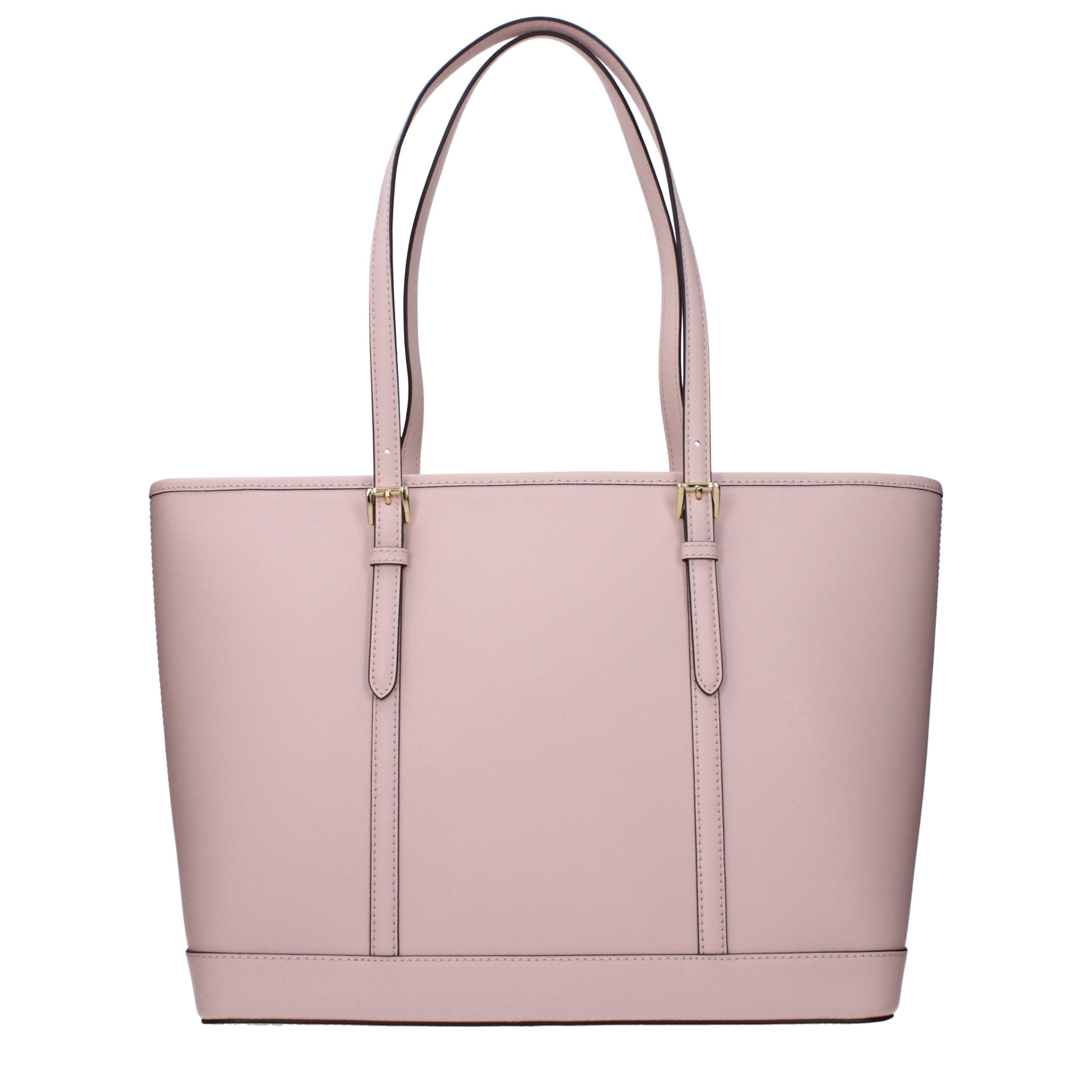Schultertasche aus pinkfarbenem Leder