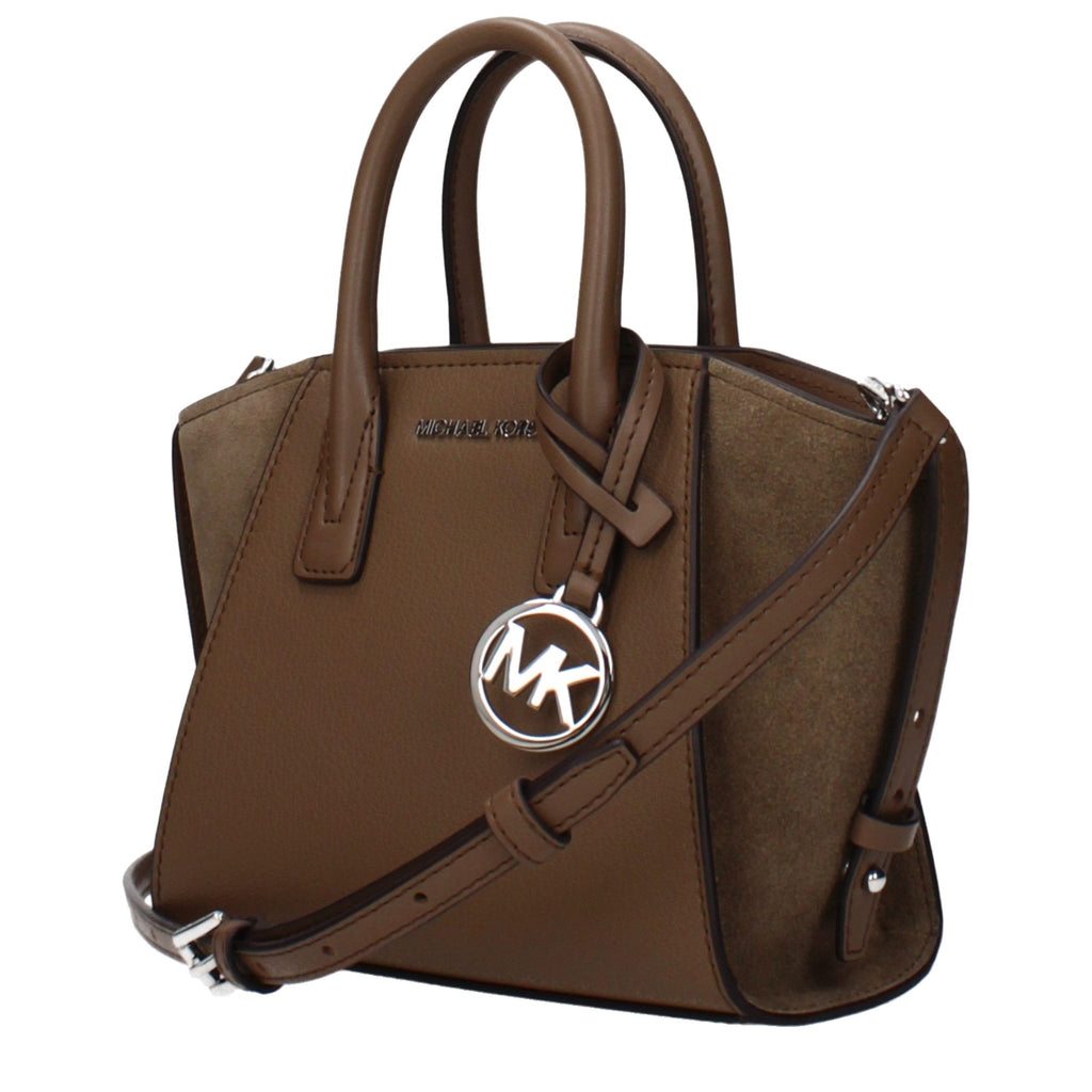 Braune Lederhandtasche