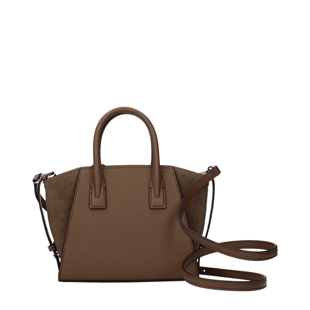 Braune Lederhandtasche