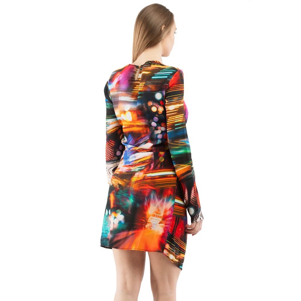 Moschino Mehrfarbiges Freizeitkleid aus Viskose