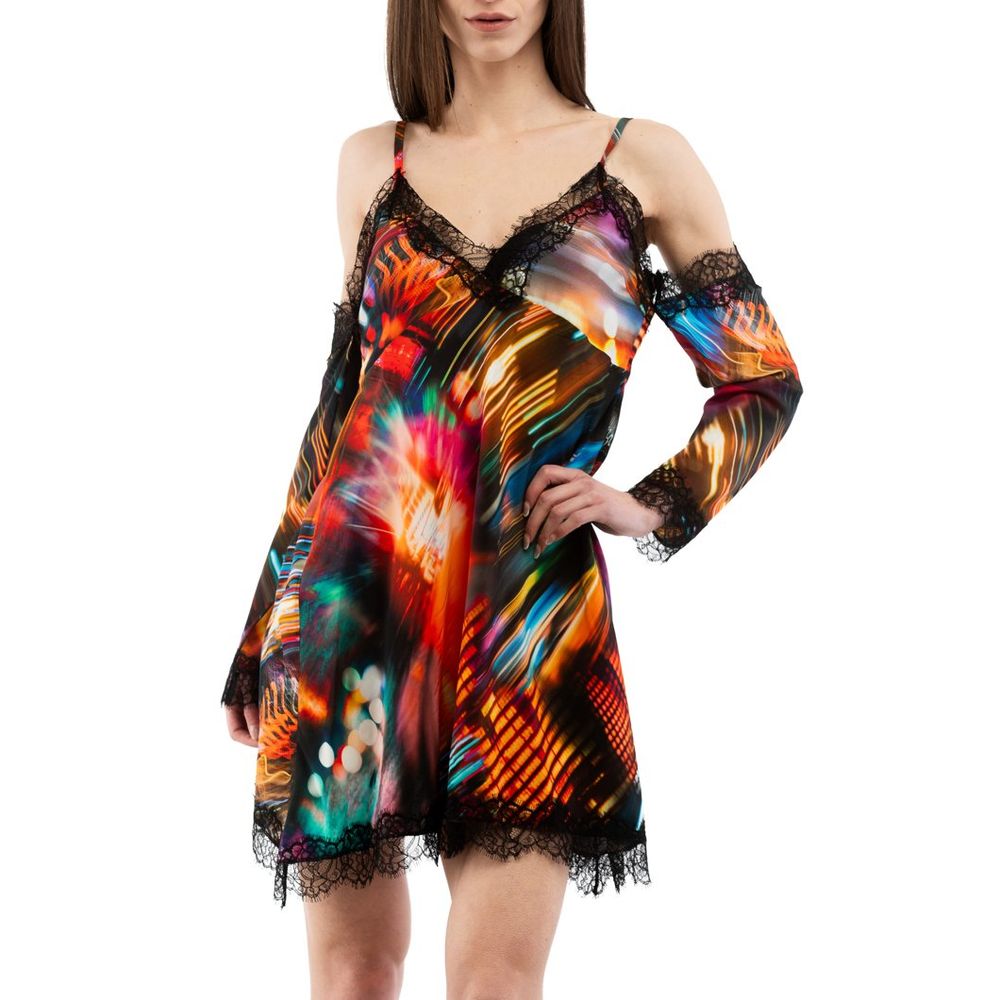 Moschino Mehrfarbiges Freizeitkleid aus Viskose