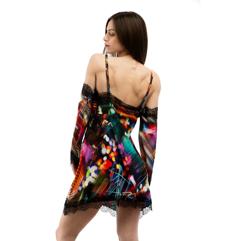 Moschino Mehrfarbiges Freizeitkleid aus Viskose