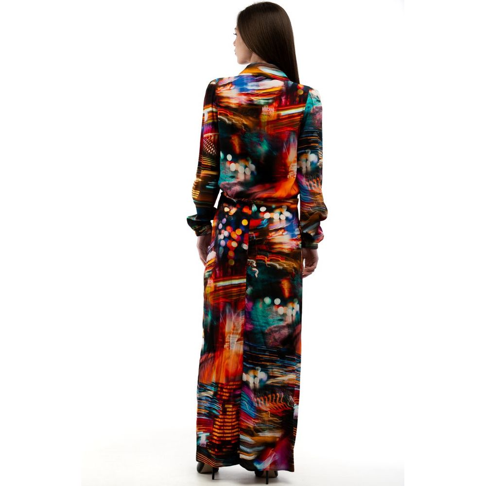 Moschino Mehrfarbiges Freizeitkleid aus Viskose