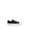 Moschino Schwarze Low-Top-Sneaker aus Baumwolle