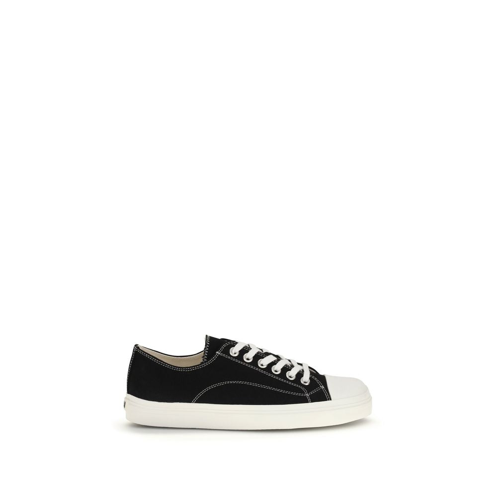 Moschino Schwarze Low-Top-Sneaker aus Baumwolle