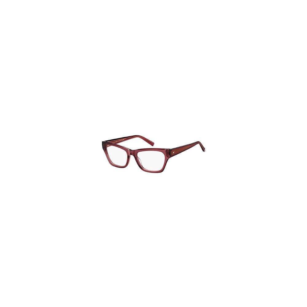 Tommy Hilfiger Brille aus Burgunderrotem Acetat (Gestell)