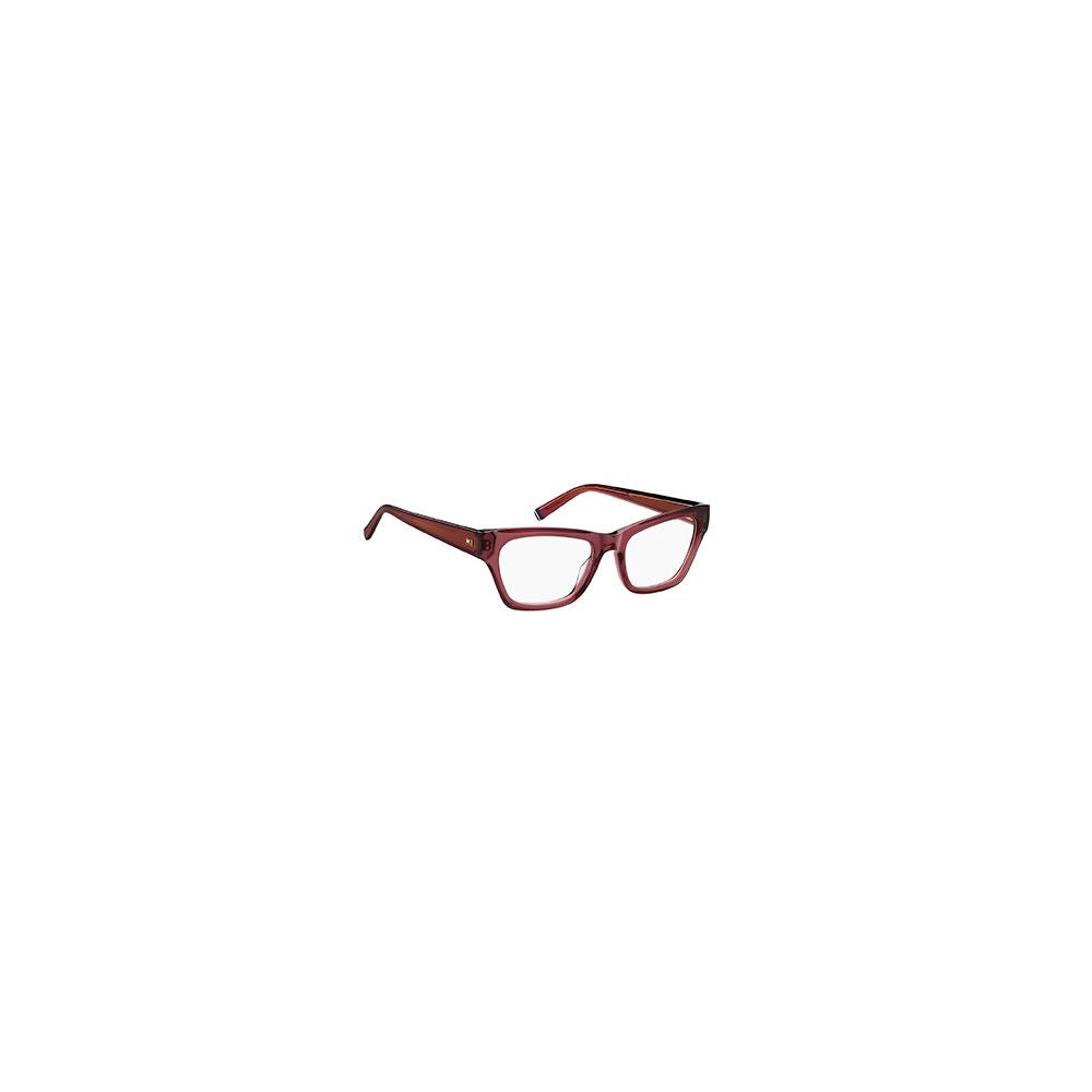 Tommy Hilfiger Brille aus Burgunderrotem Acetat (Gestell)