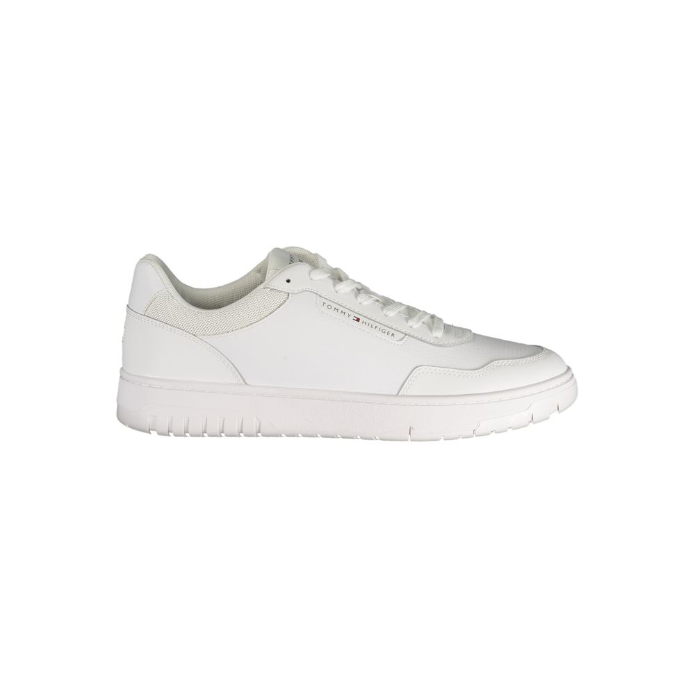 Tommy Hilfiger Weißer Herren-Sneaker aus Polyurethan