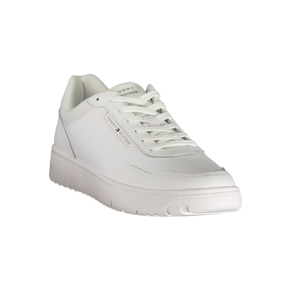 Tommy Hilfiger Weißer Herren-Sneaker aus Polyurethan