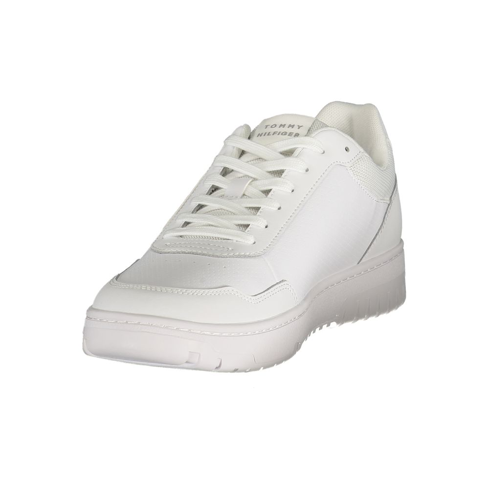 Tommy Hilfiger Weißer Herren-Sneaker aus Polyurethan