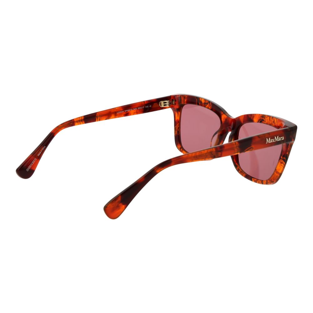 Max Mara Braune Sonnenbrille aus Kunststoff