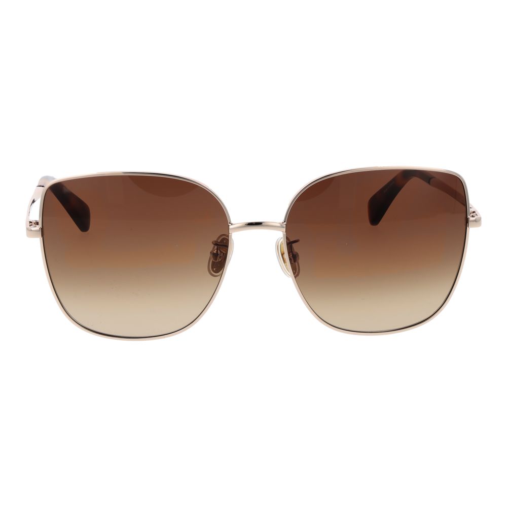 Max Mara Sonnenbrille aus Roségold-Metall