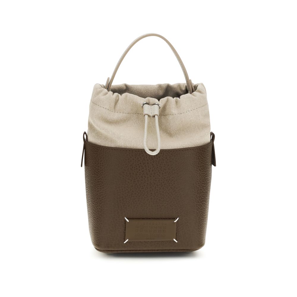 Maison Margiela Braune Kalbsleder Bos Taurus Bucket Bag