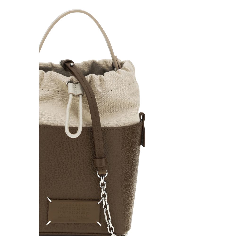 Maison Margiela Braune Kalbsleder Bos Taurus Bucket Bag
