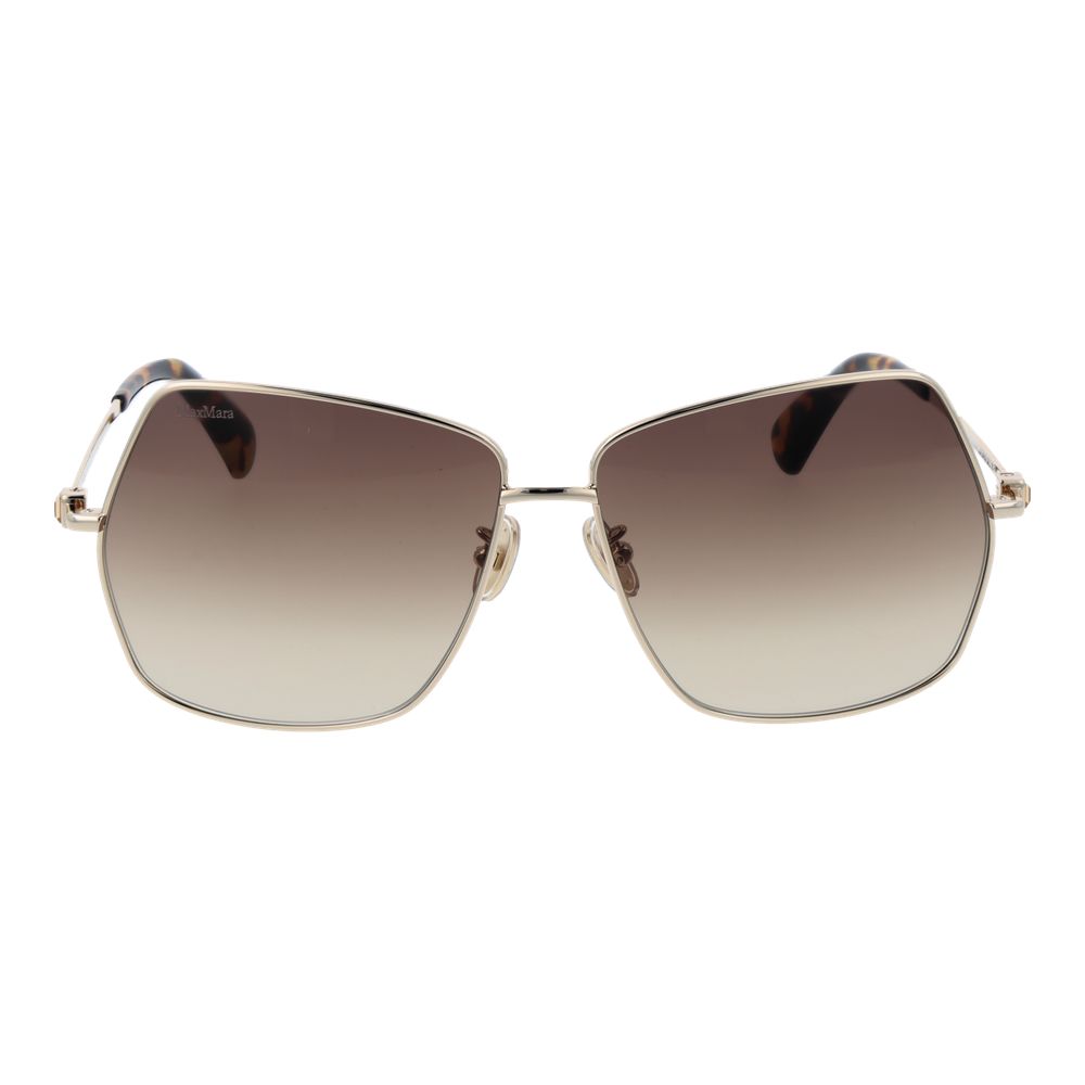 Max Mara Sonnenbrille aus Goldmetall