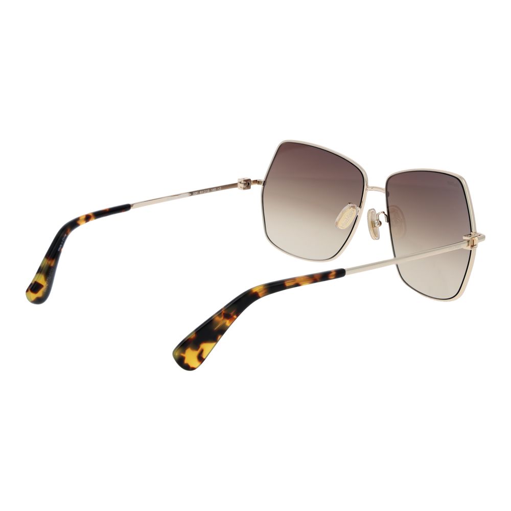Max Mara Sonnenbrille aus Goldmetall