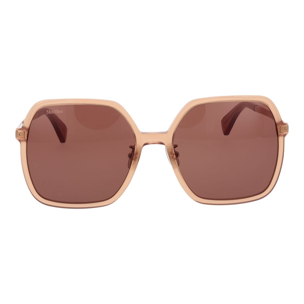 Max Mara Sonnenbrille aus orangefarbenem Acetat