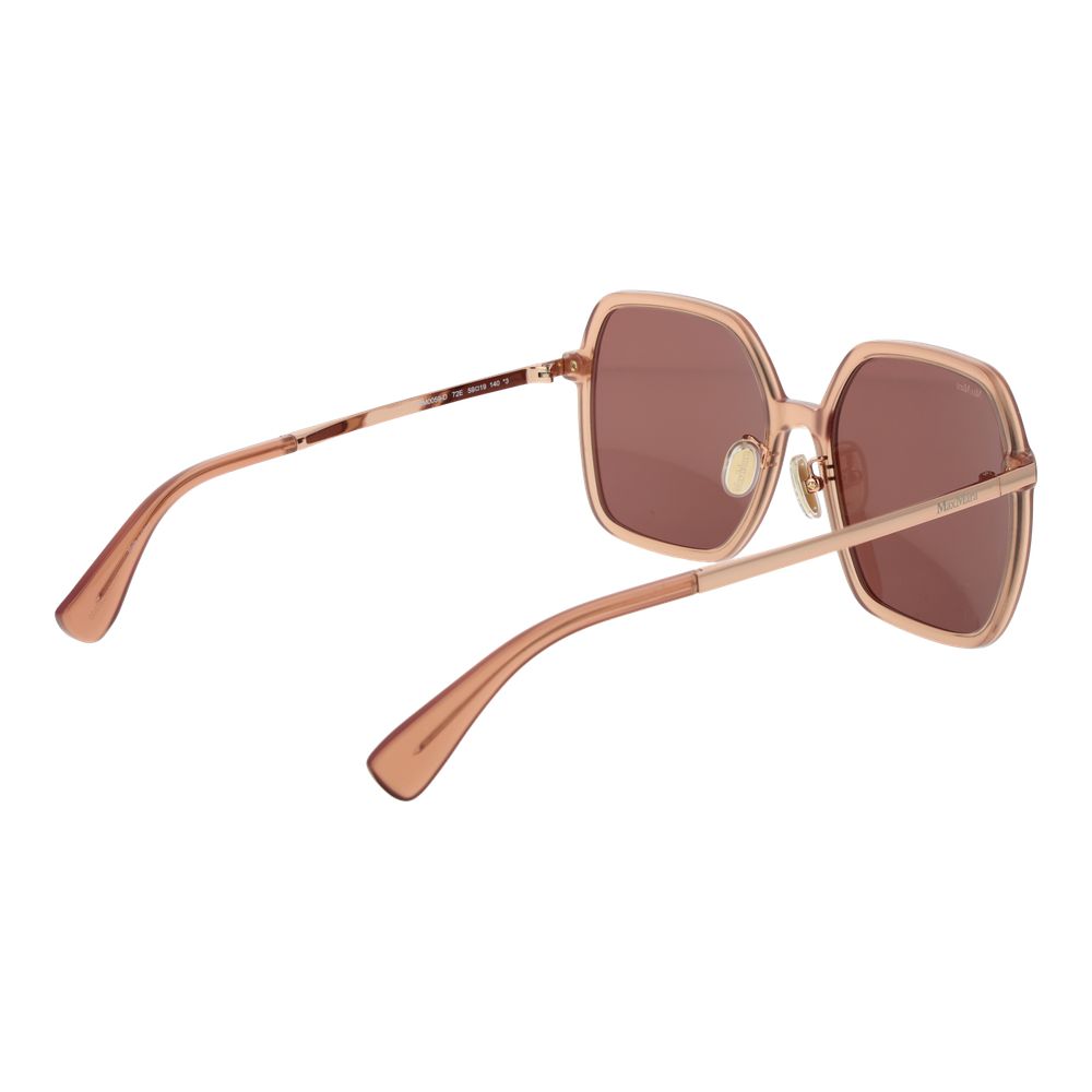 Max Mara Sonnenbrille aus orangefarbenem Acetat