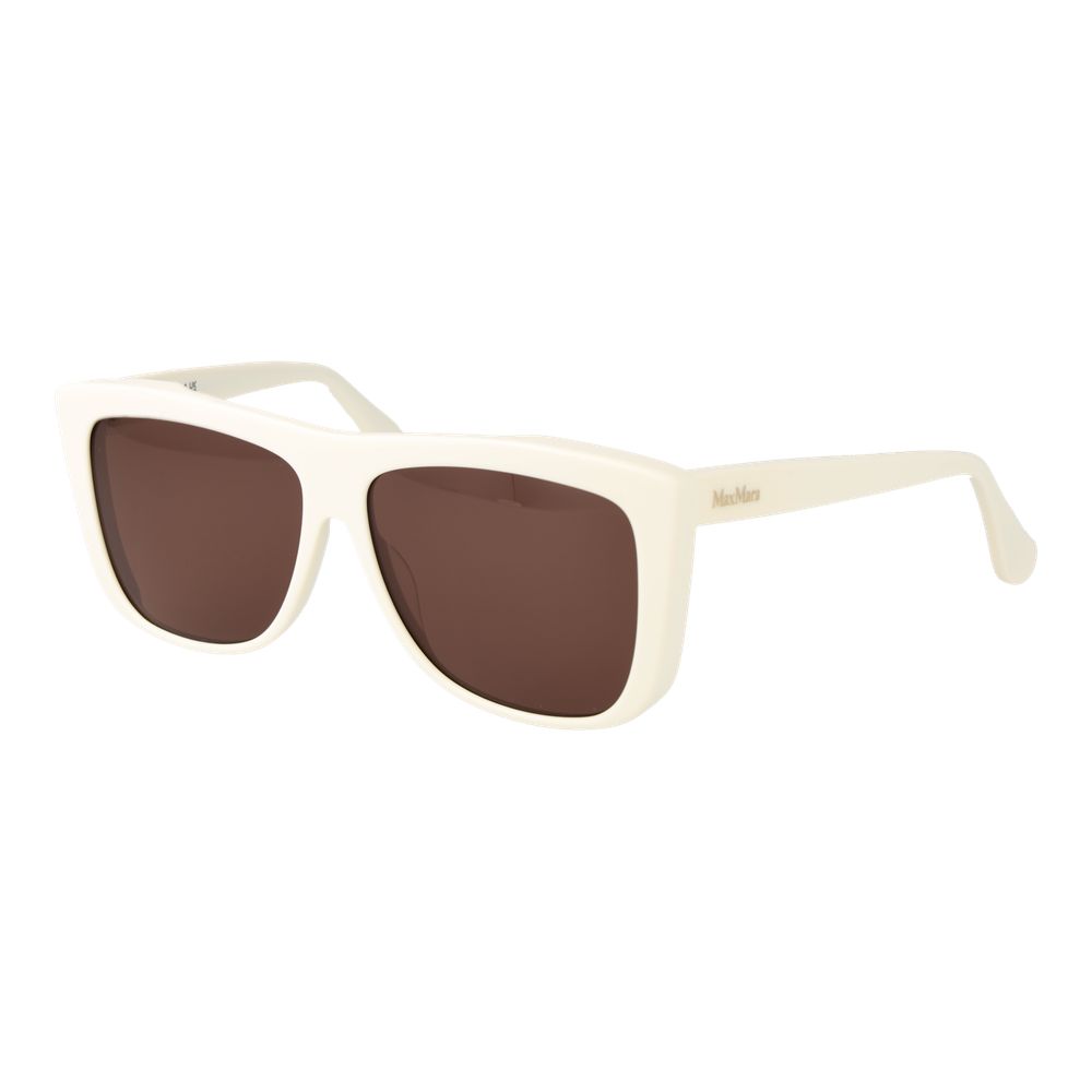 Max Mara Weiße Sonnenbrille aus Acetat