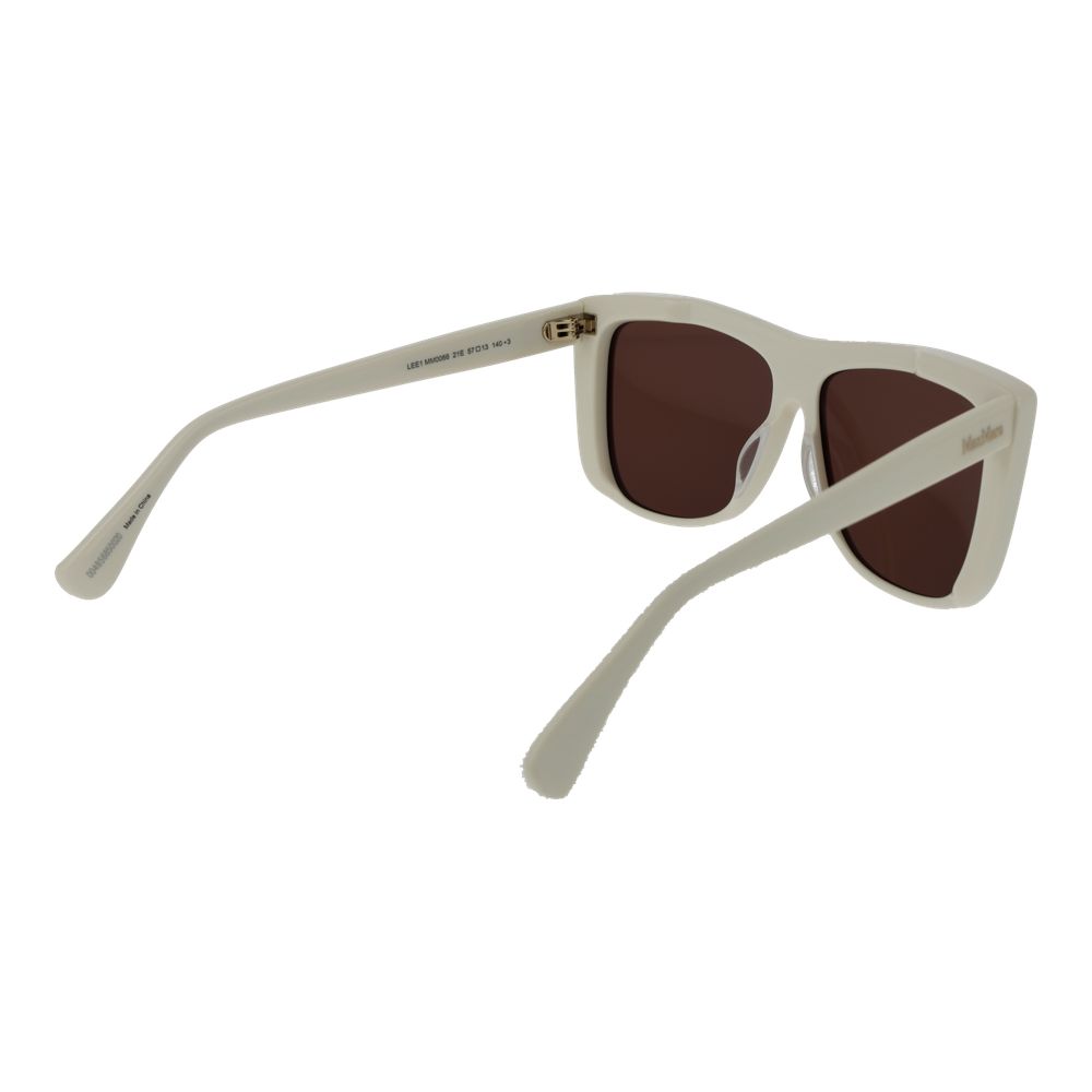 Max Mara Weiße Sonnenbrille aus Acetat