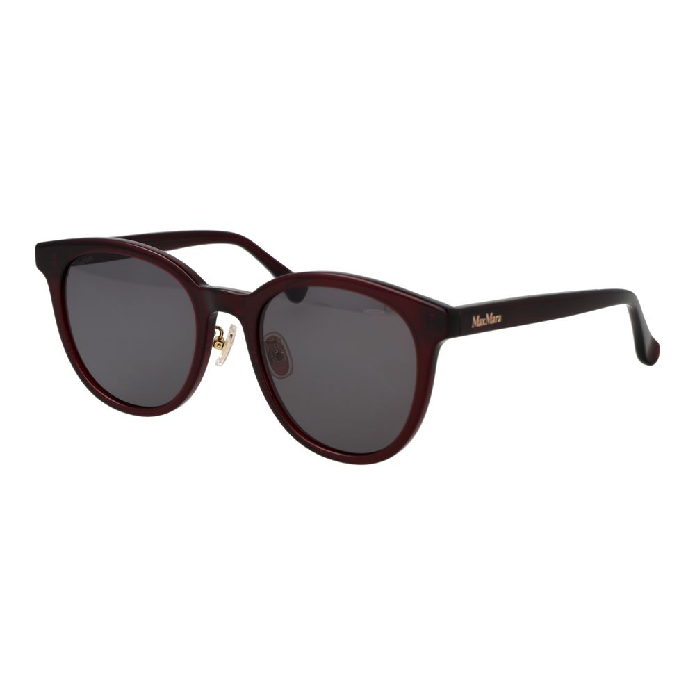 Max Mara Sonnenbrille aus Burgunderrotem Acetat